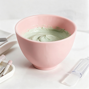 Xinyue Soft <b>Silicone</b> Mask Reusable Beauty Mixing Bowl Leak Resistant Easy Clean White Face Care Tool - Product Image 3