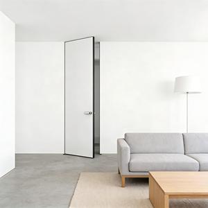 Pintu Interior GUJIE Invisible Wall1 Panel Putih Berlapis Primer Inti Padat Dengan Perlengkapan Perangkat Keras Termasuk Los Angeles, Gratis Ongkir - Product Image 3
