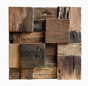 Panel de Pared de <span class=keywords><strong>Madera</strong></span> Maciza de Nogal Negro Americano, Mosaico 3D, Ecológico, Impermeable, Decoración Interior Moderna con Textura, para Hoteles y Oficinas en el Hogar - Product Image 1