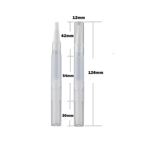 पारदर्शी अनुप्रयोग पलक वृद्धि तरल कॉस्मेटिक क्लिक पेन कंटेनर दांत कॉस्मेटिक मोड़ पेन कंटेनर दांत कॉस्मेटिक मोड़ पेन ब्रश - Product Image 4