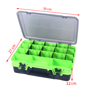 Capacity Double-Layer Fishing Tackle <strong>Box</strong> Multifunctional Fishing Accessory Storage <strong>Box</strong> Portable Fishing <strong>Bait</strong> <strong>Box</strong> - Product Image 6