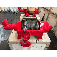 Treuil hydraulique de 25 tonnes avec freins pneumatiques et dévidoir à roue libre par Prowinch pour grue de remorquage, cabestan de traction hydraulique