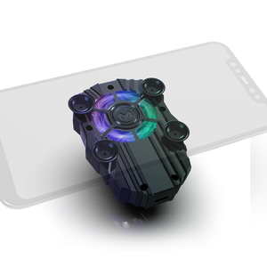 Fabricant de refroidisseur de jeu de téléphone portable à lumière LED colorée sans fil à batterie intégrée avec support d'aspiration - Product Image 5