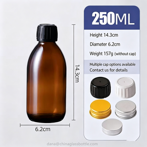Botella de Vidrio Ámbar de 60 ml, 300 ml, 500 ml, 1000 ml, Todos los Tamaños, para Rociador de Bruma de Vino o Colorete - Product Image 6
