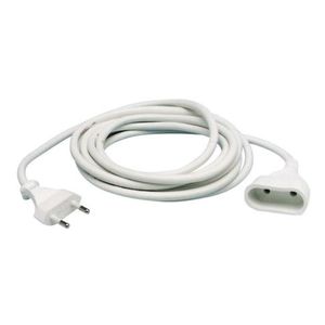 Prolongacin - manguera blanca de 3m, 2x1mm, ideal para uso en interiores, flexible y resistente, perfecta para conectar - Product Image 1