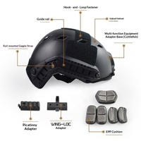 Casque tactique FAST BJ à trous en forme de diamant, casque de protection pour la conduite en extérieur, accessoires de protection sur le terrain