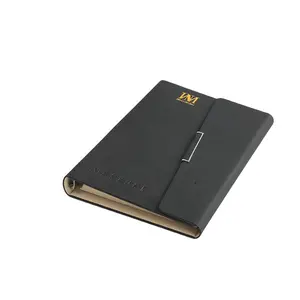 Custom Inscriptie A4 A5 B5 Pu Leer Gevoerd Notebook Agenda Met 6 Ringband Luxe Office Business Hervulbare Dagboek Notebooks