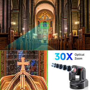 Système de Caméra PTZ pour Salle de <span class=keywords><strong>Conférence</strong></span> avec <span class=keywords><strong>Zoom</strong></span> Optique 30X | Caméra PTZ de Diffusion 4K 60fps 12G SDI*2 pour le Streaming d'Églises NDI|HX3 - Product Image 2