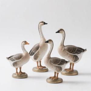 Escultura de Ganso Minimalista Nórdica - Figura de Resina Ecológica de 5 Pulgadas, Estilo Escandinavo, Color Personalizado, Uso en Exteriores, Ecológica - Product Image 2