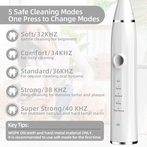Pulitore Dentale Sonico, Rimozione Placca e Tartaro, Dispositivo Elettrico Ricaricabile per Pulizia Denti, Uso Domestico - Product Image 5