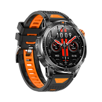 Reloj Inteligente AK93 con Pantalla HD Grande de 1.53'', Linterna LED Roja, Monitor de Ritmo Cardíaco SOS, Reloj Inteligente para Hombre, Novedad 2026