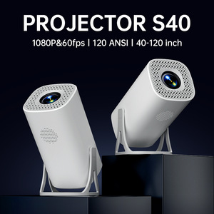 S40 Lcd Portable Mini Pocket <b>Projector</b> Smart <b>Android</b> 14 4k Ready 180 Lumens Home Theater Dual-band Wifi - Product Image 1