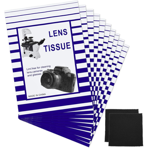 Lens Tissue 15 X 10cm 50 Sheets Lint Free For Cleaning Lens <b>Camera</b> <b>Glasses</b> Made In China - Product Image 1