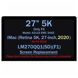 Écran LCD LM270QQ1 (SD) (F1) pour <span class=keywords><strong>iMac</strong></span> A2115 <span class=keywords><strong>2020</strong></span> EMC 3442 27 pouces 5K, panneau d'affichage, remplacement avec bandes adhésives - Product Image 1