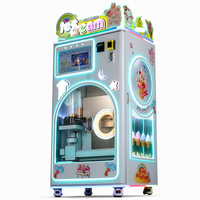Máquina Expendedora de Helados Compacta, Mini Quiosco Automático de Helados Suaves para Tiendas de Conveniencia y Cines