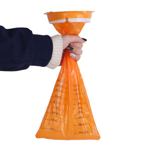 Sacca per vomito da viaggio d'emergenza pieghevole in plastica da 1000ml per auto mediche in ospedale, sacchetto per Nausea usa e getta - Product Image 5