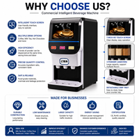 Distributeur de boissons chaudes instantanées commercial à 3 saveurs, machine automatique à café et thé en poudre pour hôtel, vente en gros d'usine