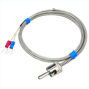Adjustable <b>spring</b> <b>clip</b> thermocouple, injection molding machine press-fit Pt100 RTD, low price, factory direct sales. - Product Image 1