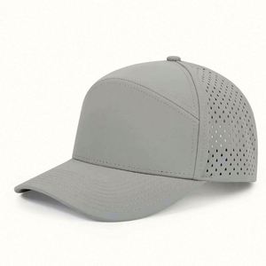 Casquette unisexe 7 panneaux personnalisée en usine, perforée au laser, motif sportif, haute qualité, imperméable, toutes saisons, vente en gros - Product Image 4