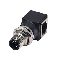 Adaptador Ethernet Gigabit RJ45 Leaka M12 de 8 Pines, Blindado con Código X, Montaje en PCB IP67 para Automatización Industrial, Fábrica OEM