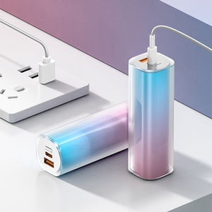 Nouvelle batterie externe PD22.5W à charge ultra-rapide, design mini et tendance, 5000 mAh, changement de couleur progressif, cadeau, alimentation mobile - Product Image 3