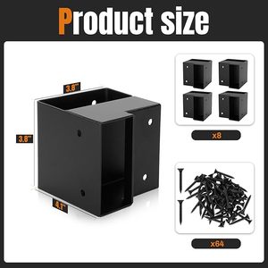 Kit di Staffe <span class=keywords><strong>per</strong></span> Banco da Lavoro Resistente - 8 Pezzi di Staffe <span class=keywords><strong>Angolari</strong></span> in Acciaio a 3 Vie <span class=keywords><strong>per</strong></span> Banco da Lavoro Personalizzato, Scaffalature, Tavolo da Lavoro - Product Image 2