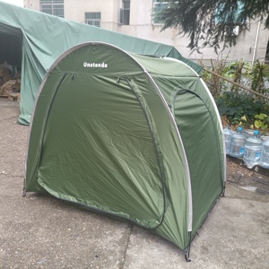 Unatenda Advanced Motorcycle Shelter <span class=keywords><strong>Tente</strong></span> de garage <span class=keywords><strong>pliante</strong></span> à 4 vélos avec une structure de chambre à coucher pour le stockage des motos et la remise - Product Image 2