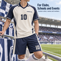 Maillot de football personnalisé décontracté pour supporters, maillot de football entièrement sublimé, uniforme d'équipe de football, club OEM