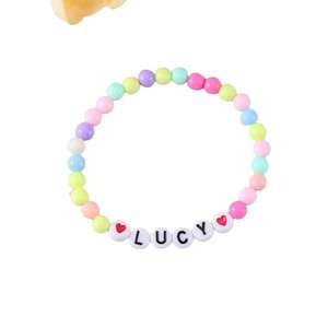 TD สร้อยข้อมือลูกปัดอะคริลิคเรซิ่นลูไซท์ทำมือถักแบบทันสมัยใส่ได้ทุกเพศสำหรับเดินทางทุกวัน - Product Image 1