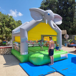 Château gonflable commercial pour enfants, pour fêtes en plein air, en forme d'éléphant, à vendre en gros. - Product Image 2