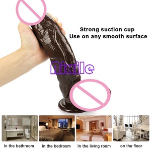 Dildo réaliste avec ventouse puissante, texture veineuse réaliste <span class=keywords><strong>pour</strong></span> stimulation anale et vaginale, jouets sexuels <span class=keywords><strong>pour</strong></span> adultes <span class=keywords><strong>pour</strong></span> femmes, hommes et couples - Product Image 3