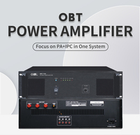 Amplificateur de puissance numérique HiFi professionnel OBT-7100 1000 Watts, sorties pour enceintes 70V, impédance 8 ohms, boîtier métallique, audio haute résolution