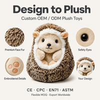 personnalisé mini sac à dos en peluche pour l'école mignon enfants PP coton remplissage maille doublure soulagement du Stress