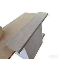 Marche d'escalier moderne antidérapante en panneau de particules HPL postformé, MDF, résistante à l'eau, tailles personnalisables