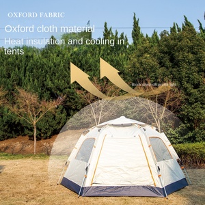 <span class=keywords><strong>Campeggio</strong></span> all'aperto completamente automatico <span class=keywords><strong>tenda</strong></span> portatile grande spazio impermeabile e parasole esagonale <span class=keywords><strong>tenda</strong></span> parco turistico <span class=keywords><strong>attrezzatura</strong></span> <span class=keywords><strong>da</strong></span> <span class=keywords><strong>campeggio</strong></span> - Product Image 3