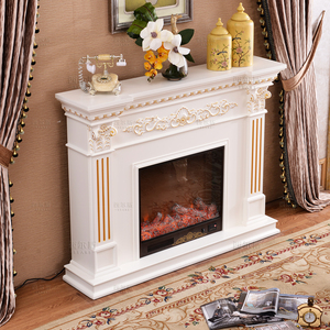 Cheminée décorative d'intérieur en <span class=keywords><strong>bois</strong></span> avec insert de poêle à <span class=keywords><strong>bois</strong></span> à LED - Product Image 5