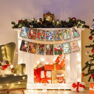 Vente en gros de bannières de décoration de Noël personnalisées pour le Nouvel An Drapeaux de Noël pour la décoration - Product Image 4