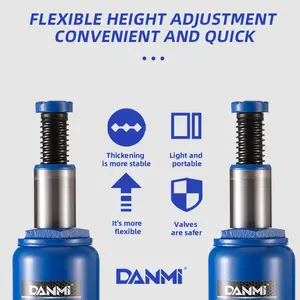 DANMI 하이 퀄리티 유압 병 잭 대형 차량을위한 휴대용 유지 보수 장비 자동차 용 최대 하중 50t