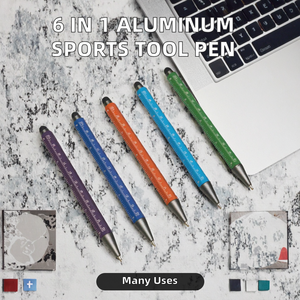 Bolígrafo Deportivo de Aluminio con Pantalla Táctil de 0.7 mm y Logotipo, Kit de Herramientas Metálicas para Escritura - Product Image 2