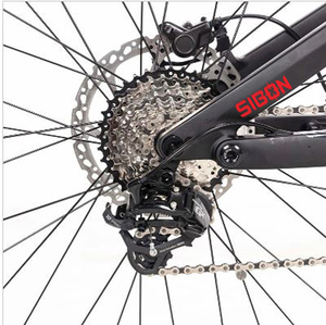 Vélo électrique de montagne 29 pouces en fibre de carbone, <span class=keywords><strong>batterie</strong></span> lithium 48V, 10 vitesses, moteur central 500W, frein à disque hydraulique, fabrication OEM/ODM en Chine - Product Image 2