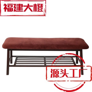 Custom Made Bamboo Shoe Changing <b>Stool</b> With Plush Cushion Home Storage Living Room <b>Bedroom</b> Adult Use - Product Image 1