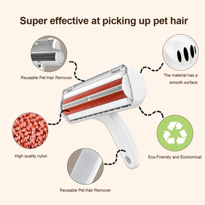 ルーミングヘアリムーバーローラー,ゴム製犬用ブラシ & 猫用リントローラー,環境にやさしい再利用可能 - Product Image 2