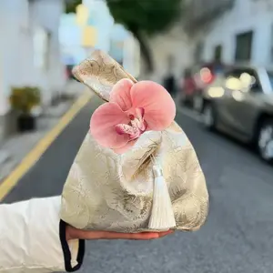 Sac cadeau de mariage pratique gland floral japonais haut de gamme