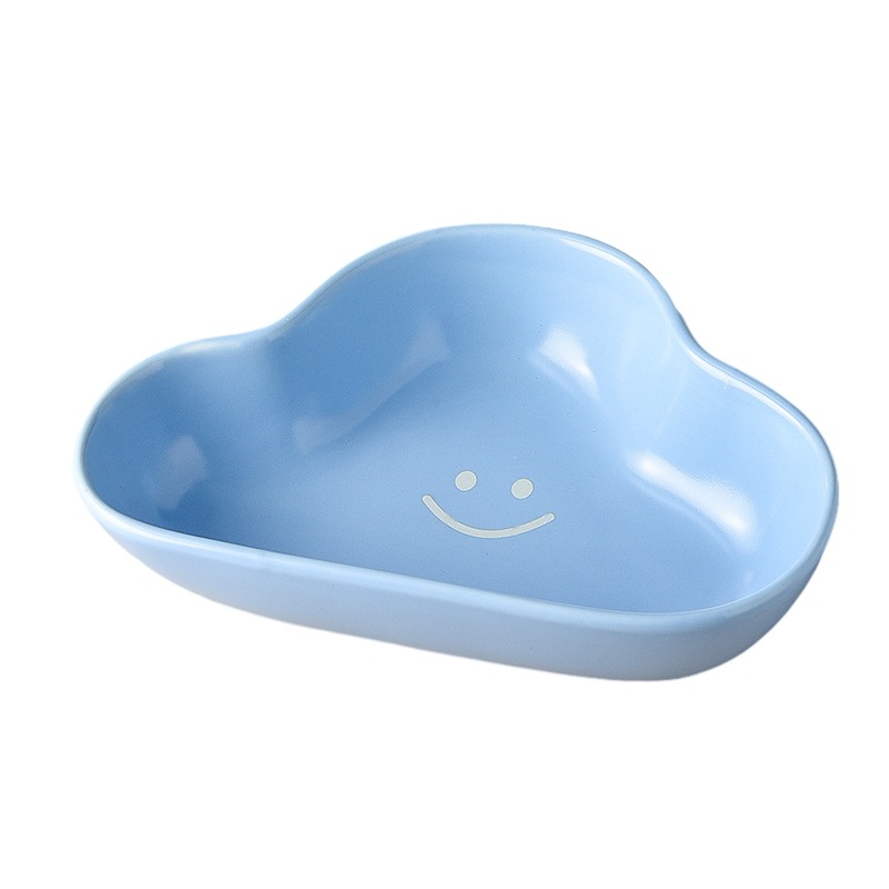 Smiley cloud bowl-sky blue