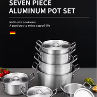 Produit pour Cocina Aluminio 7 Piezas Olla Antiadherente Ollas 14/16/18/20/22/24/26cm