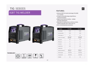 Corotc Nueva Máquina de Soldar Inverter <span class=keywords><strong>TIG</strong></span>/<span class=keywords><strong>MIG</strong></span>/MMA con Motor <span class=keywords><strong>DC</strong></span> de Acero Inoxidable y Pantalla LED Inteligente <span class=keywords><strong>AC</strong></span>/<span class=keywords><strong>DC</strong></span> <span class=keywords><strong>TIG</strong></span>-200G 6000W 140A IP21S - Product Image 3