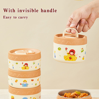 Vente en gros de pots de conservation alimentaire ronds, personnalisés, sans BPA, en acier inoxydable 304, isolés, chauffables au micro-ondes, étanches