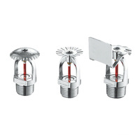 Tête de sprinkler Yizhuan à actionnement vers le bas, en acier inoxydable, avec couvercle décoratif, pour système d'extinction d'incendie à tuyau humide