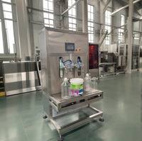 Huile alimentaire polyvalente 1000ml-25kg, lubrifiant de lavage, semi-automatique, moteur PLC, double buse, acier inoxydable de qualité alimentaire
