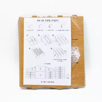 Boîte de rangement de bureau en bois durable à 24 compartiments avec support pour téléphone portable et étagère d'organisation pour la maison ou le bureau moderne